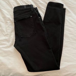 Black 7 For All Mankind skinny jeans